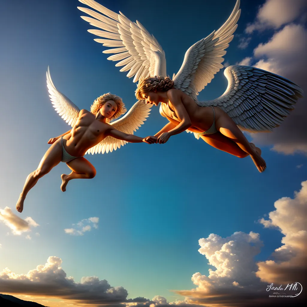 Qual o Significado de Sonhar com Querubim ou Anjos Celestiais? 3 Fotos anjos celestiais pintura nuvens musica amor