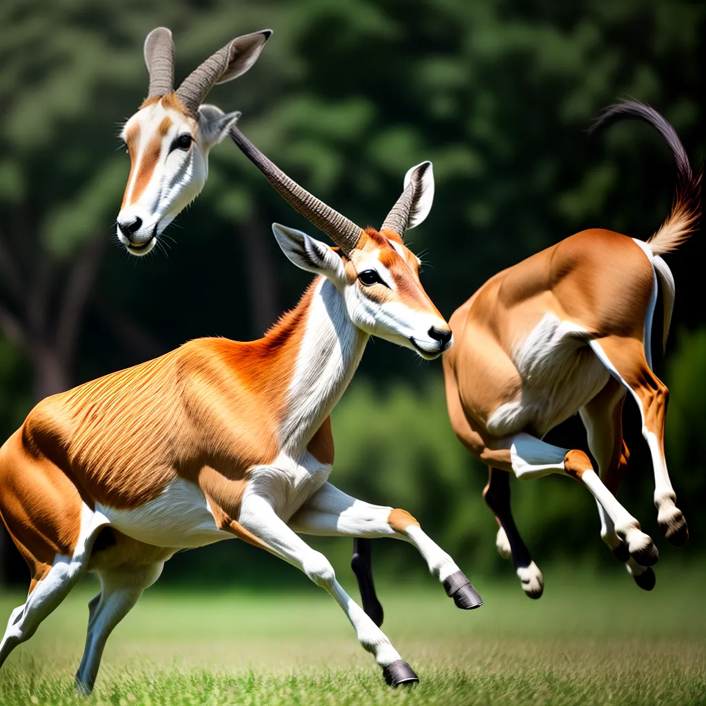 Fotos antilope salto liberdade agilidade