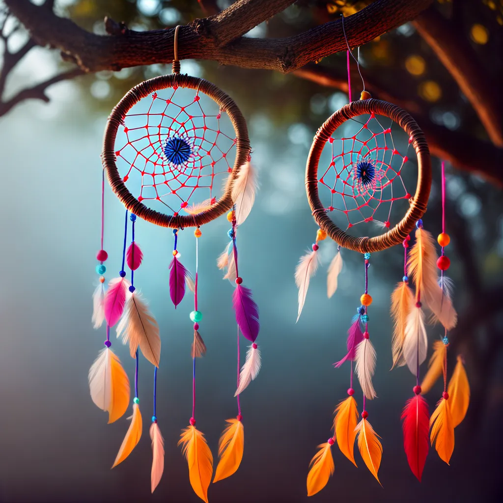 Fotos apanhador sonhos artesanal penas beads