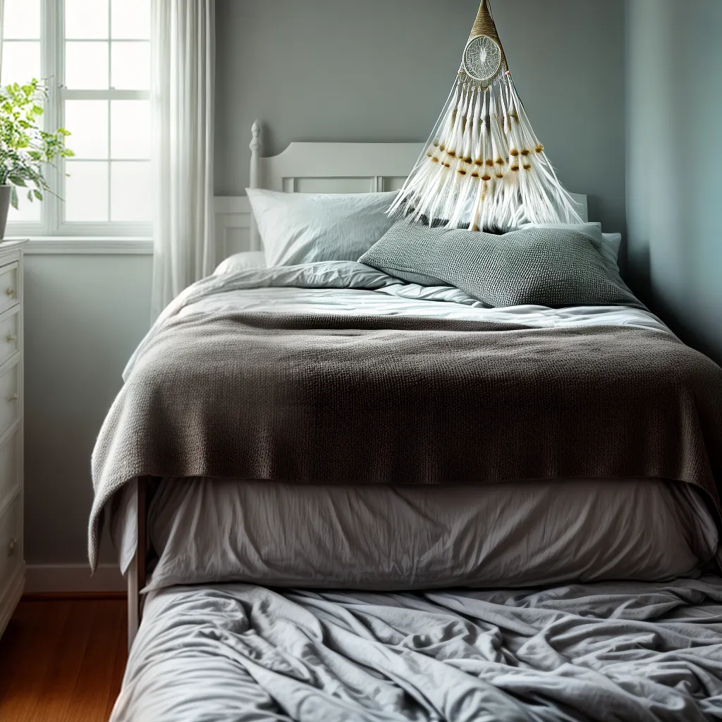 Descubra a significância dos seus sonhos. 5 Fotos apanhador sonhos cama colorido 6