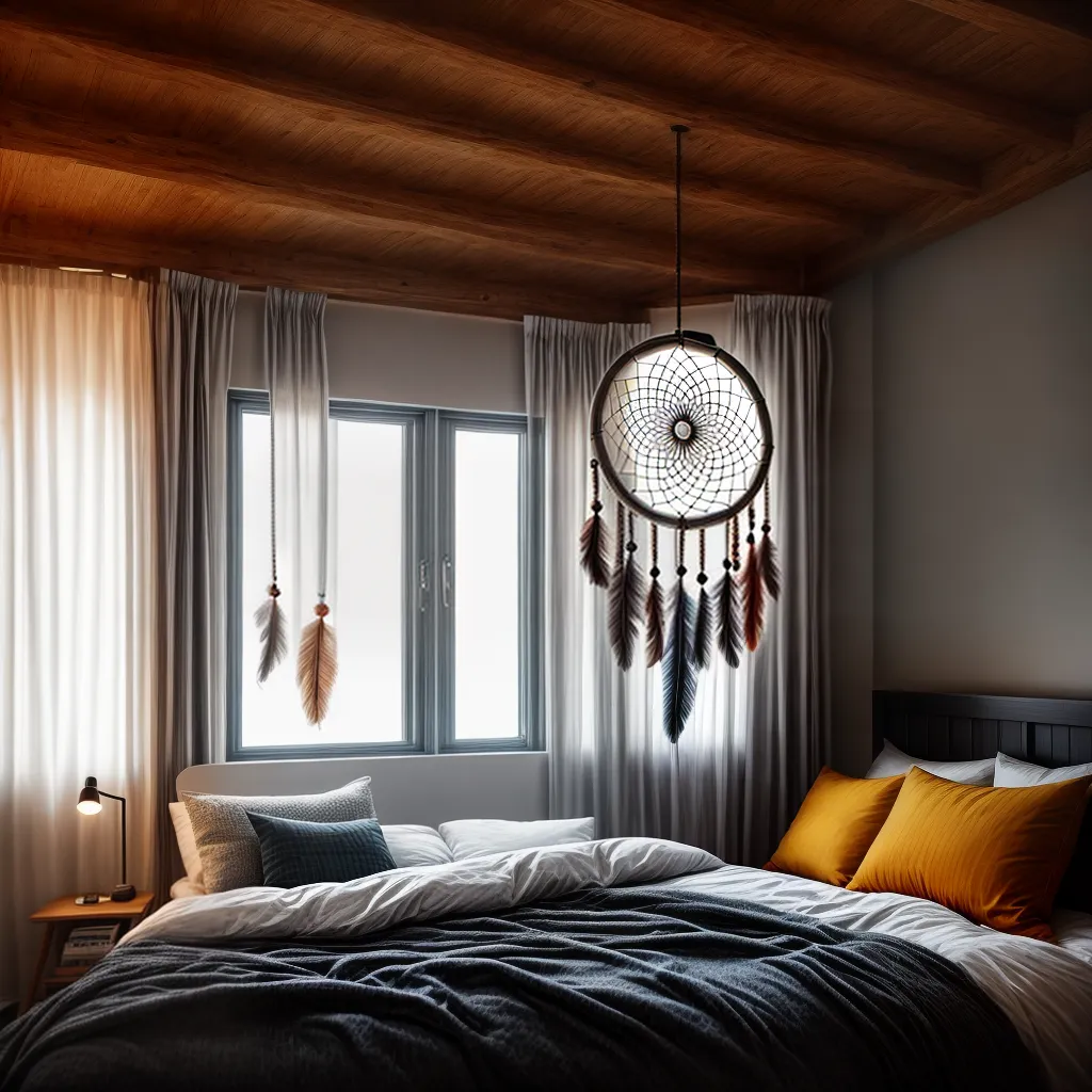 Fotos apanhador sonhos cama dormindo 3