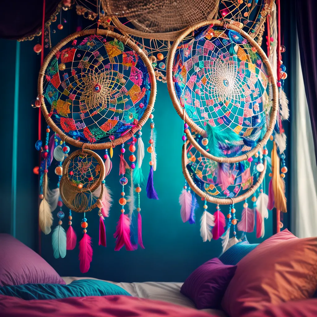 Fotos apanhador sonhos cama dormindo bolhas