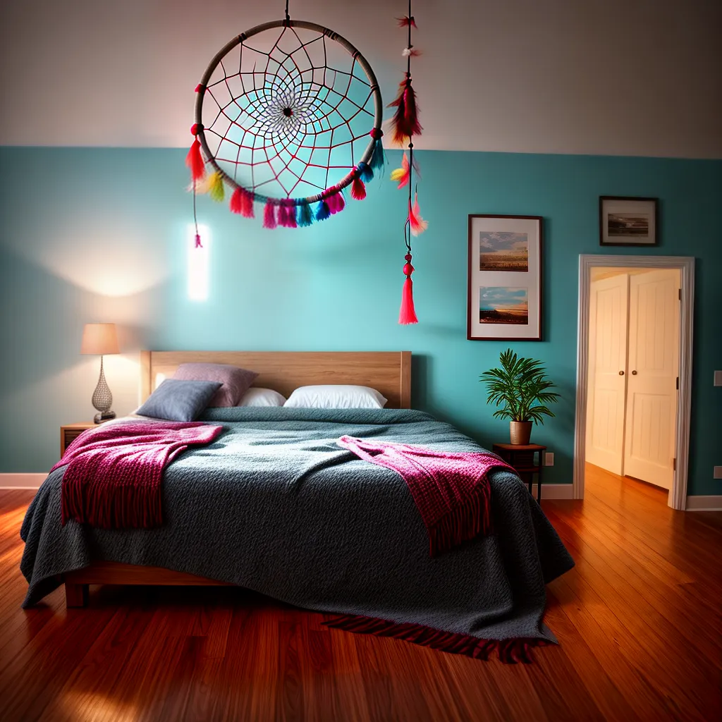 Direcionamento dos sonhos: o que eles querem dizer? 6 Fotos apanhador sonhos cama penas cores