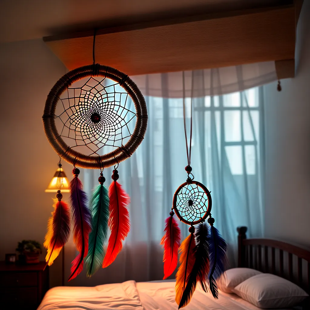 Fotos apanhador sonhos cama simbolos 1