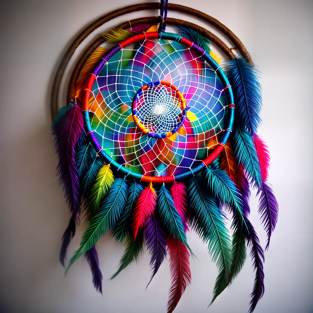Explorando a interpretação dos sonhos: compreendendo sua moradia no subconsciente 3 Fotos apanhador sonhos cama teia colorida