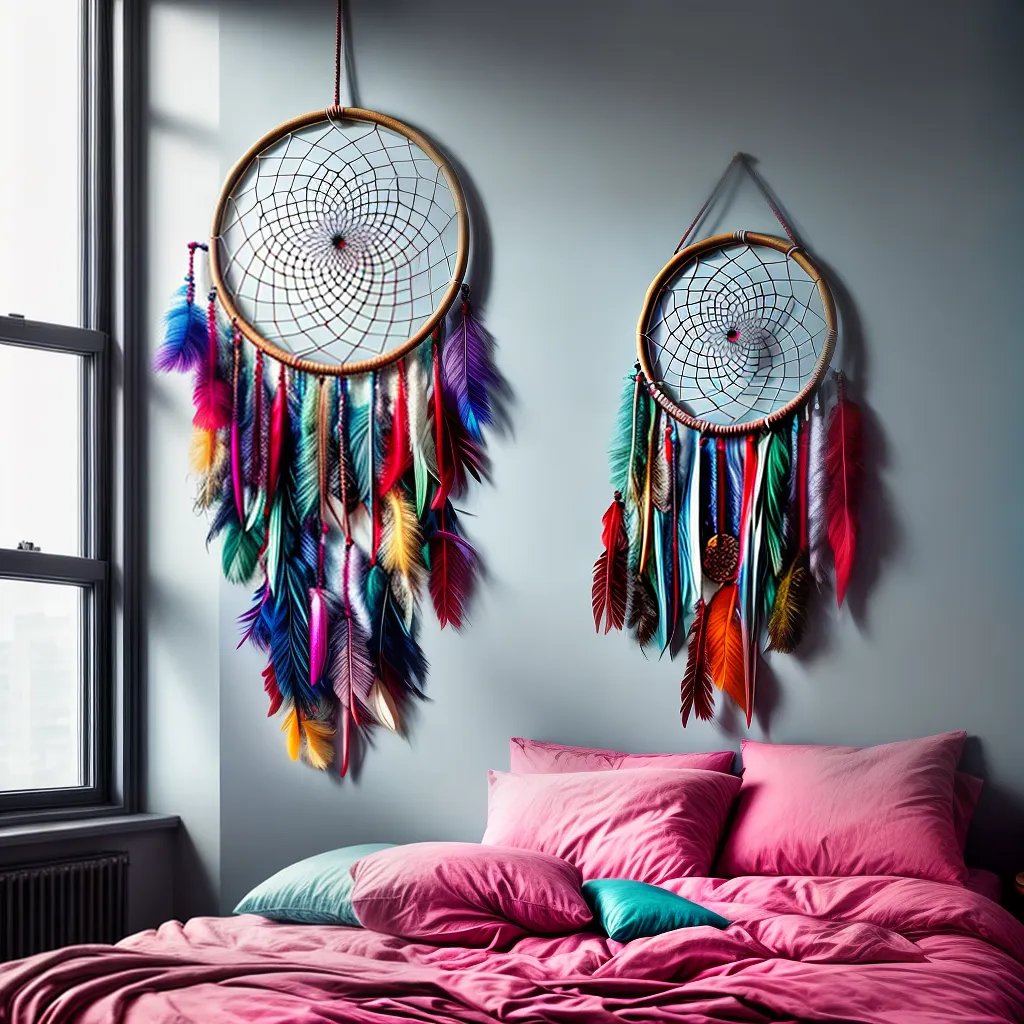 Organizador dos Sonhos: O que os Sonhos Podem Revelar Sobre Sua Vida 5 Fotos apanhador sonhos colorido penas 11