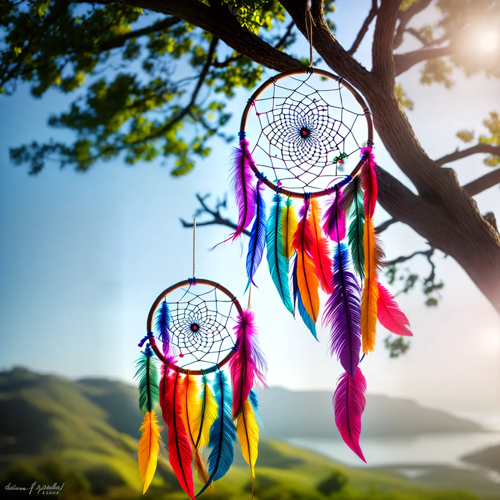 Iluminativo e Essencial: Descubra o Significado dos seus Sonhos 6 Fotos apanhador sonhos cores penas 5