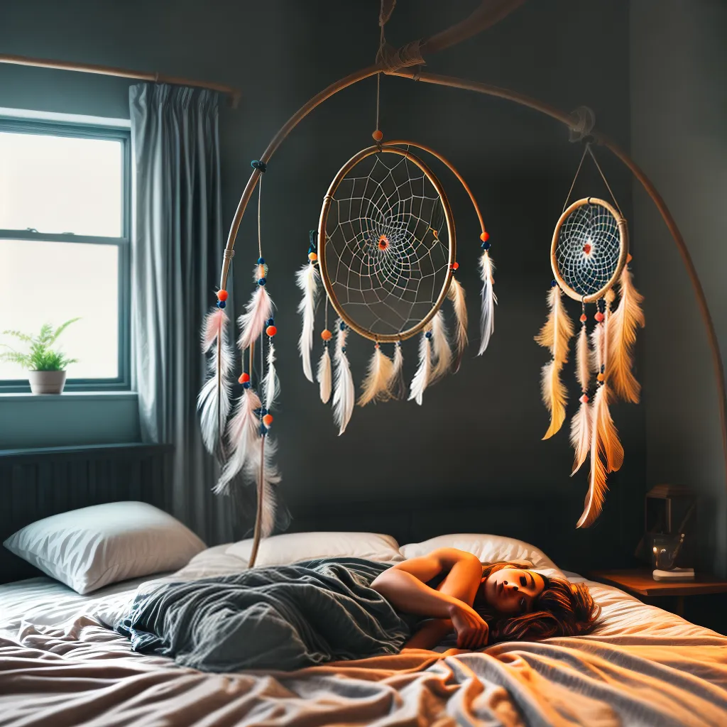 Descubra a Interpretação dos Seus Sonhos: Psicologia e Autoconhecimento 2 Fotos apanhador sonhos dormindo paz