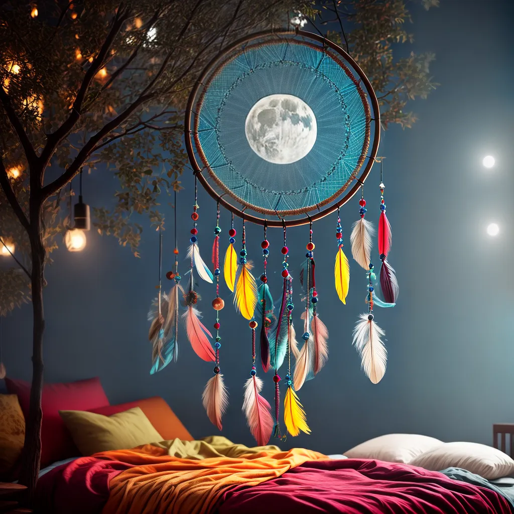 Atratividade dos sonhos: descubra o que eles querem dizer 3 Fotos apanhador sonhos floresta lua