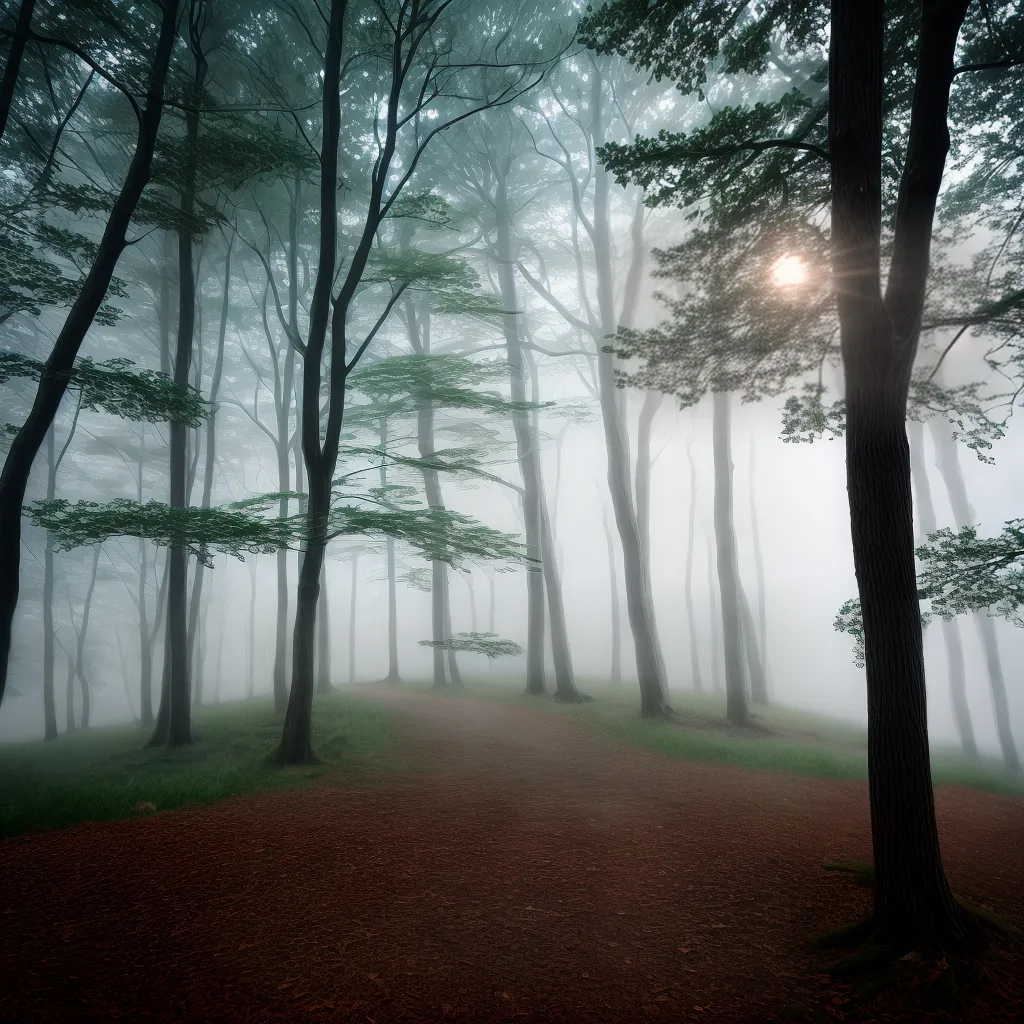 Fotos apanhador sonhos floresta nevoa 7