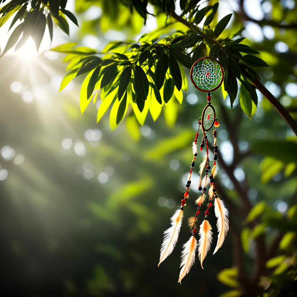 Imersão na Natureza: Desvendando o Significado de Sonhos 6 Fotos apanhador sonhos floresta raios sol