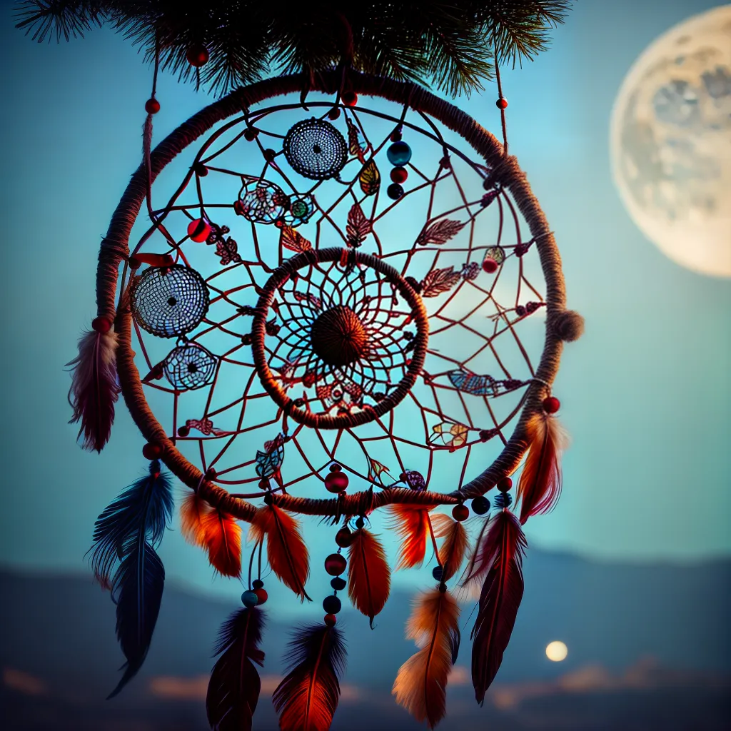 Explorando as Mensagens Ocultas dos Sonhos com Animais 2 Fotos apanhador sonhos lua estrelas animais 4