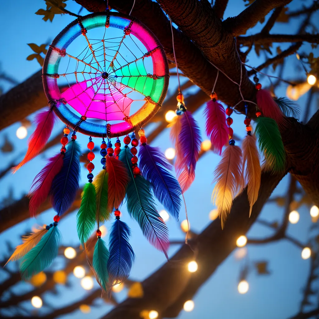 Sonhos e Símbolos na Vida Noturna 4 Fotos apanhador sonhos lua pena beads