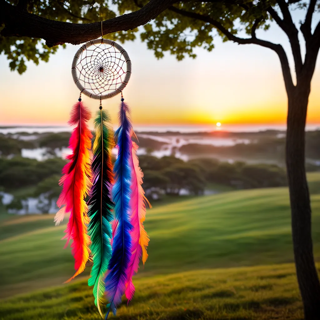 Fotos apanhador sonhos pastel por do sol