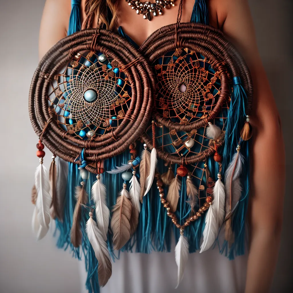 Fotos apanhador sonhos pena teia beads 2