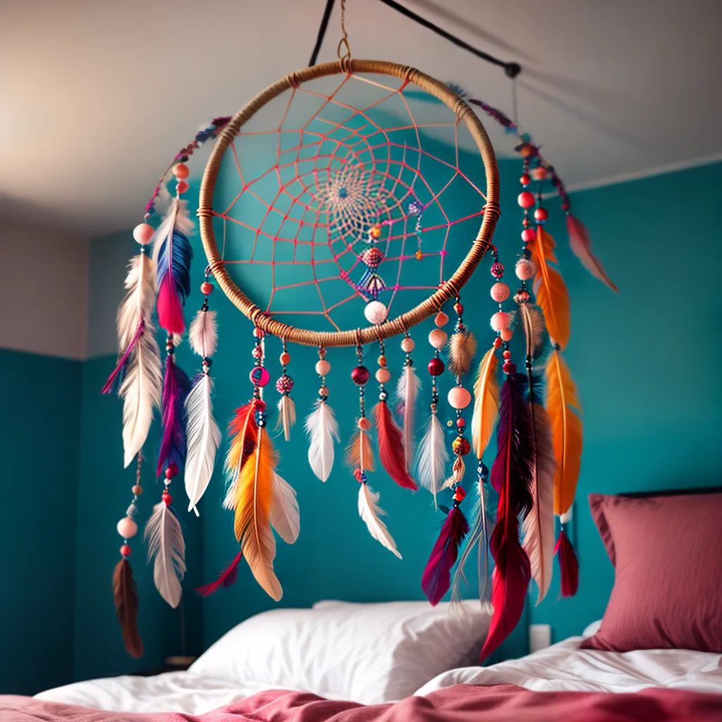 Habilidade de Interpretar Sonhos: Entenda o Que Seu Subconsciente Quer Dizer 6 Fotos apanhador sonhos penas beads 43