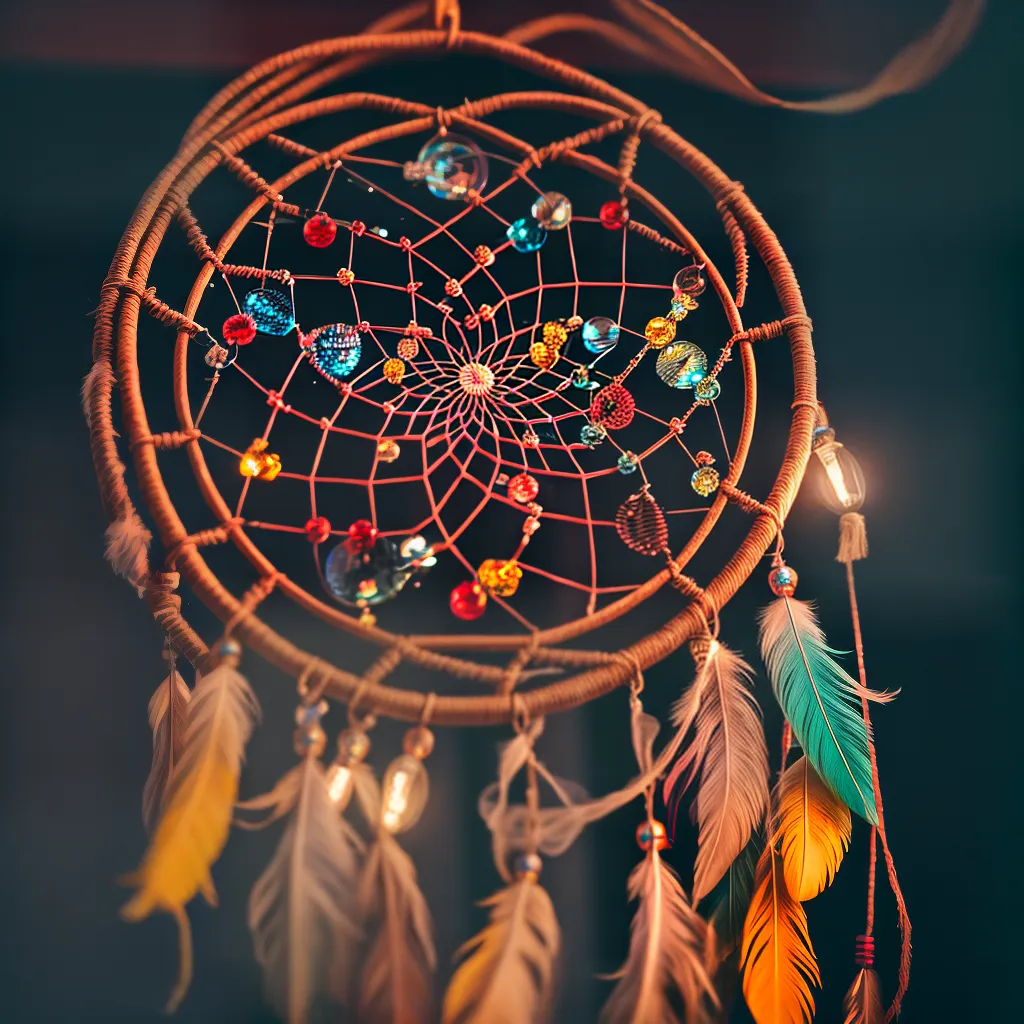 Negociação de Sentidos: Como Interpretar os Sonhos 3 Fotos apanhador sonhos penas beads sonhos coloridos