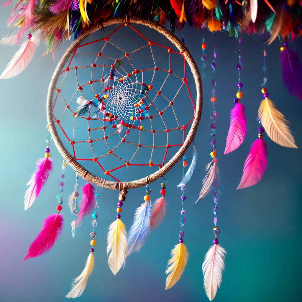 Descubra o Significado dos Seus Sonhos 4 Fotos apanhador sonhos penas coloridas 107