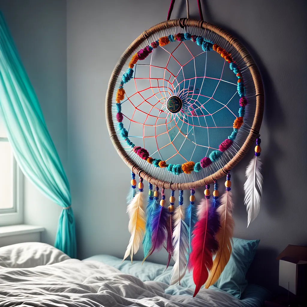 Interpretação de Sonhos: Desvendando os Mistérios da Nossa Mente 4 Fotos apanhador sonhos penas coloridas 39