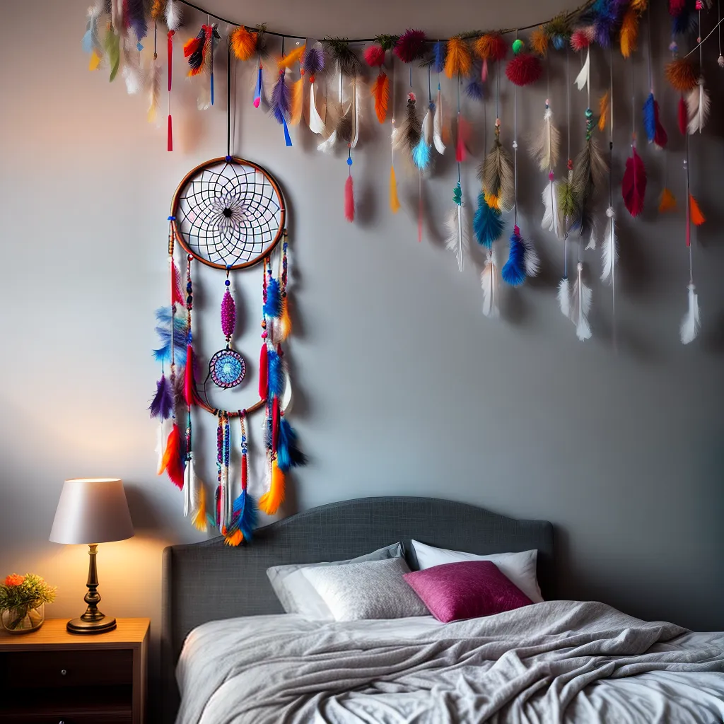 Sonhos Ilustres: Interpretações das Mensagens Oníricas 6 Fotos apanhador sonhos penas contas cama 18