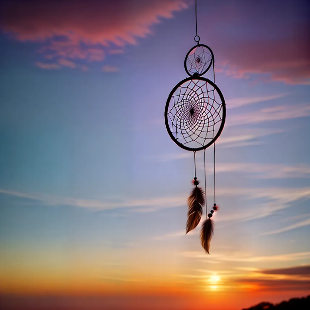 Descobrindo as Narrativas dos Sonhos: Um Guia para Entender seus Significados 4 Fotos apanhador sonhos por do sol