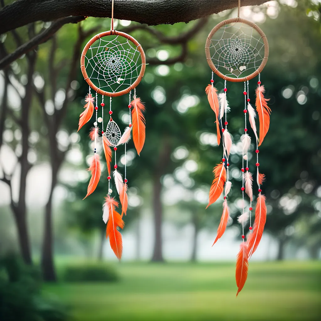 Sonhos e Significados: Compreendendo nossas mensagens internas 5 Fotos apanhador sonhos ramo feather beads 2