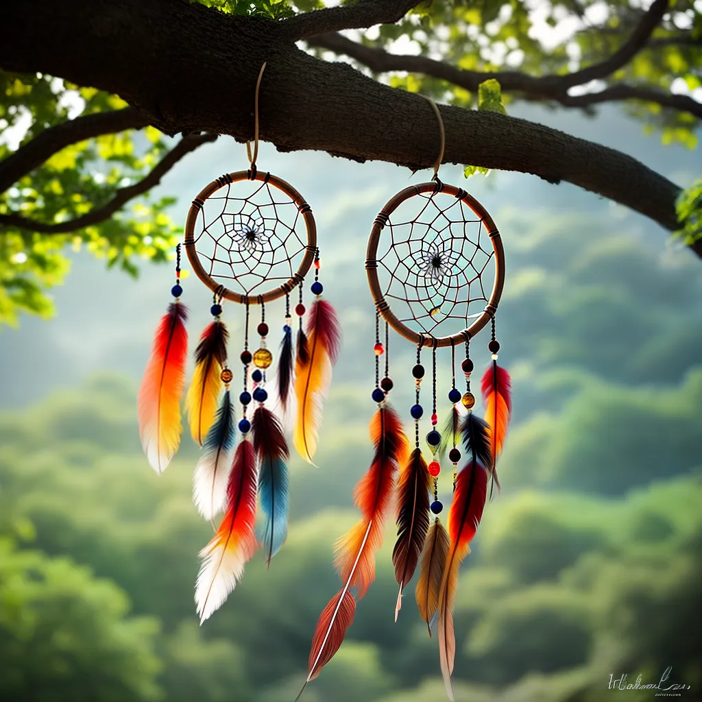 Fotos apanhador sonhos ramo pena beads 17