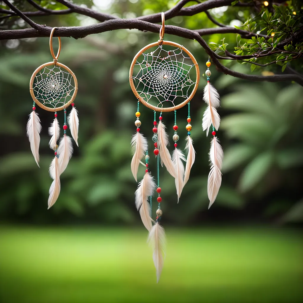 Fotos apanhador sonhos ramo penas beads 25