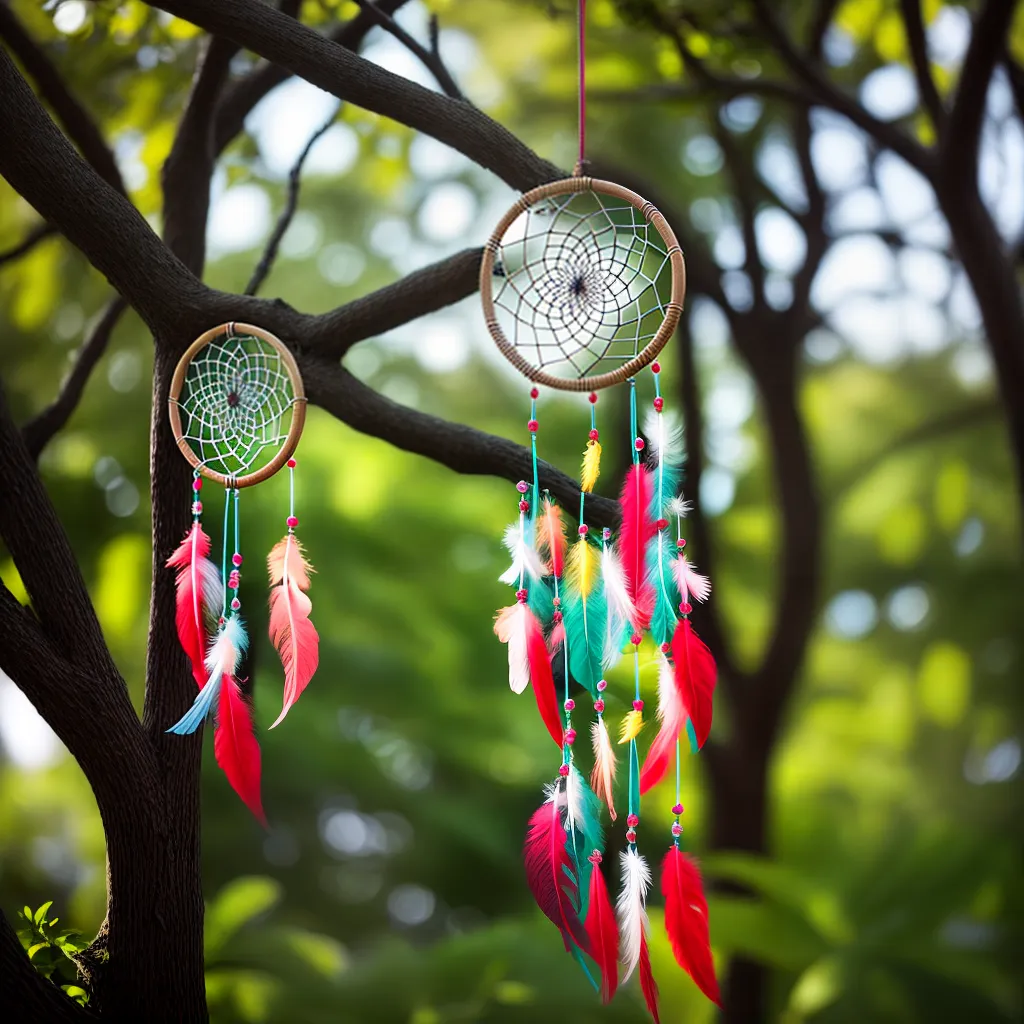 Reencarnação e Ressurgimento: Qual o Significado de Sonhar? 3 Fotos apanhador sonhos ramo penas beads 50