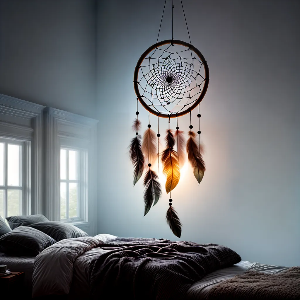 Fotos apanhador sonhos simbolos cama 8