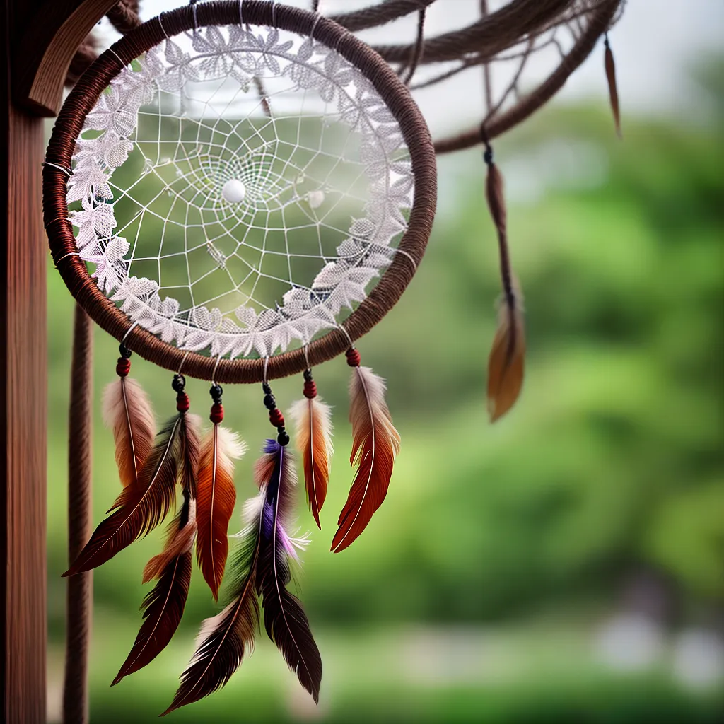 Fotos apanhador sonhos sol teia penas 1