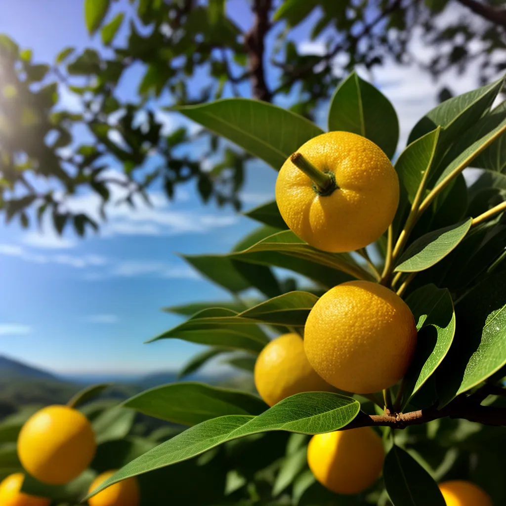 Fotos araca acu fruta sabor folhas paisagem
