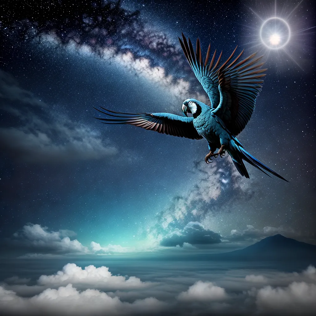 Fotos arara azul voo sonho estrelas