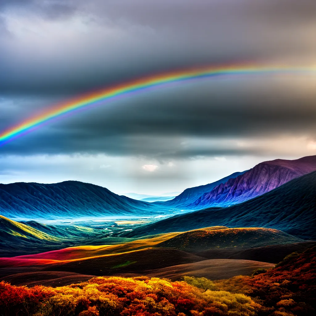 Fotos arco iris ceu nuvens promessa