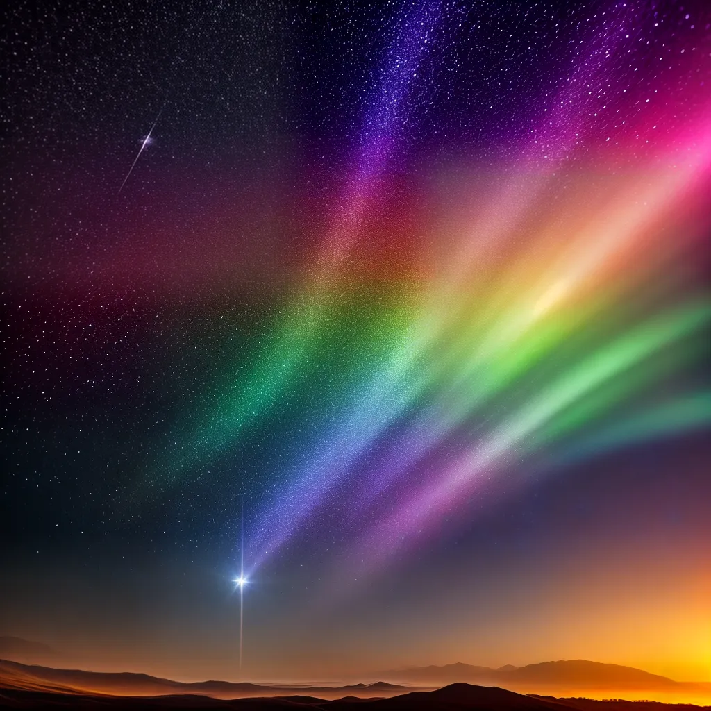 Mensagens Ocultas no Mundo dos Sonhos: O que significa sonhar com Luzes e Cores? 3 Fotos arco iris noite paisagem esperanca