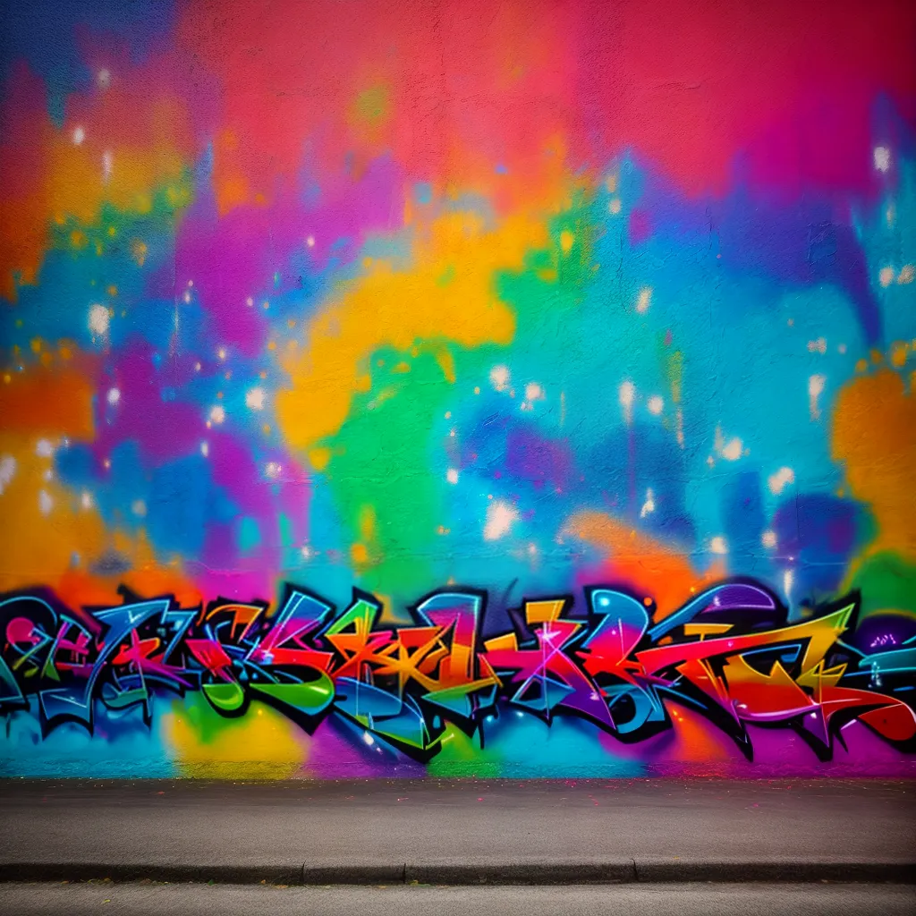 Fotos arte urbana muro colorido energia
