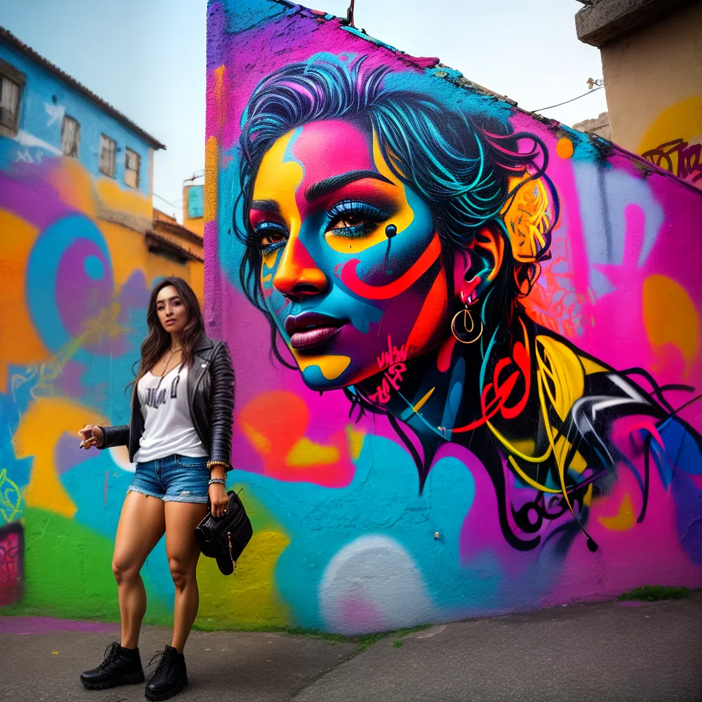 Fotos arte urbana muros coloridos
