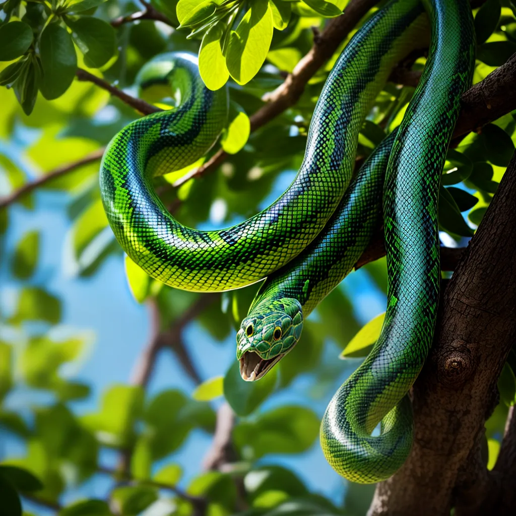 Fotos arvore verde ceu azul cobra sonho