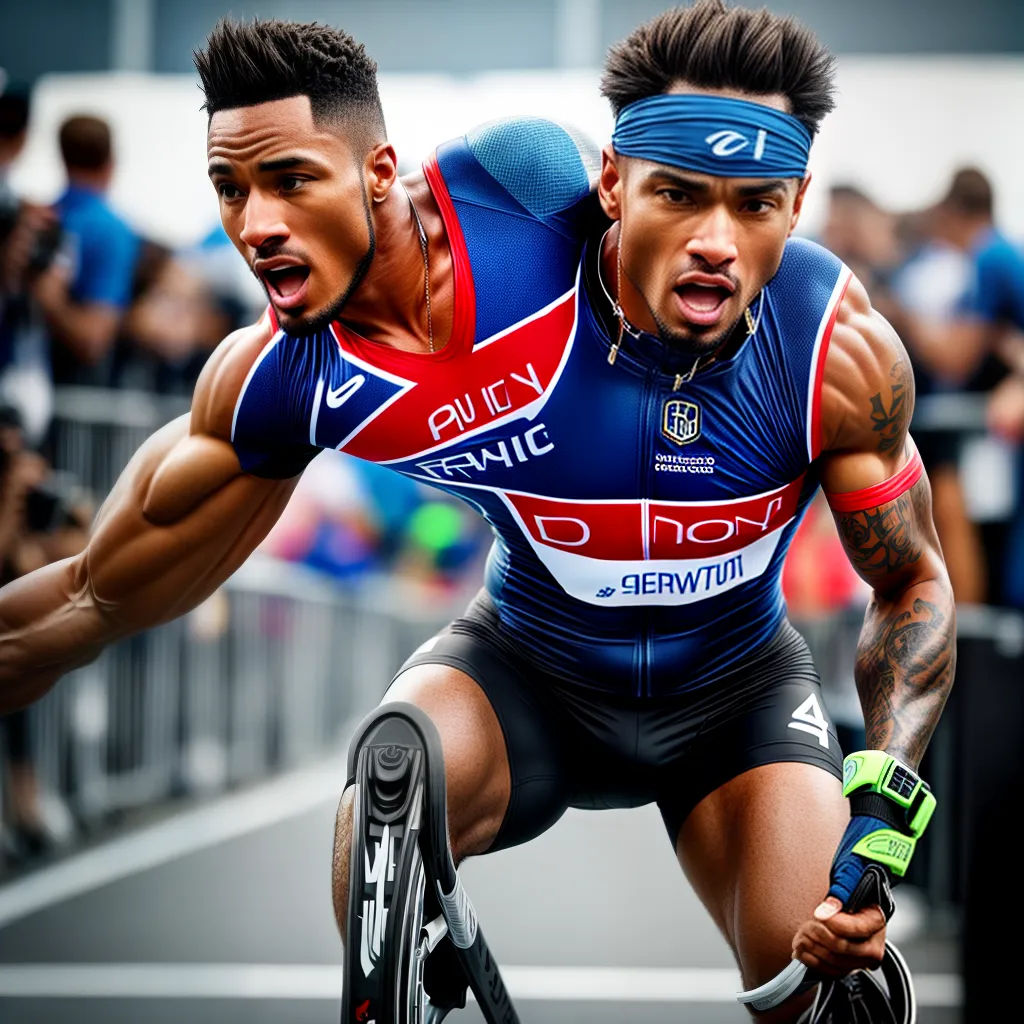 Fotos atleta paralimpico chegada determinacao torcida