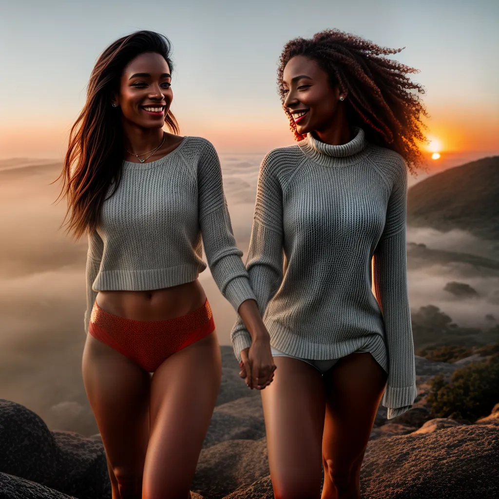 Fotos atletas harmonia por do sol