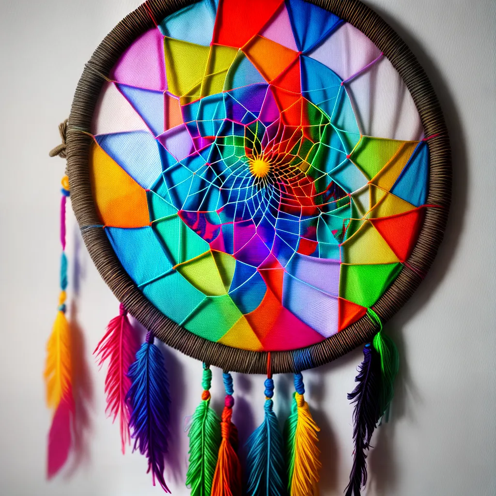 Sonhar com Cores Vibrantes e Significados Ocultos 4 Fotos atrapa sonho parede por do sol