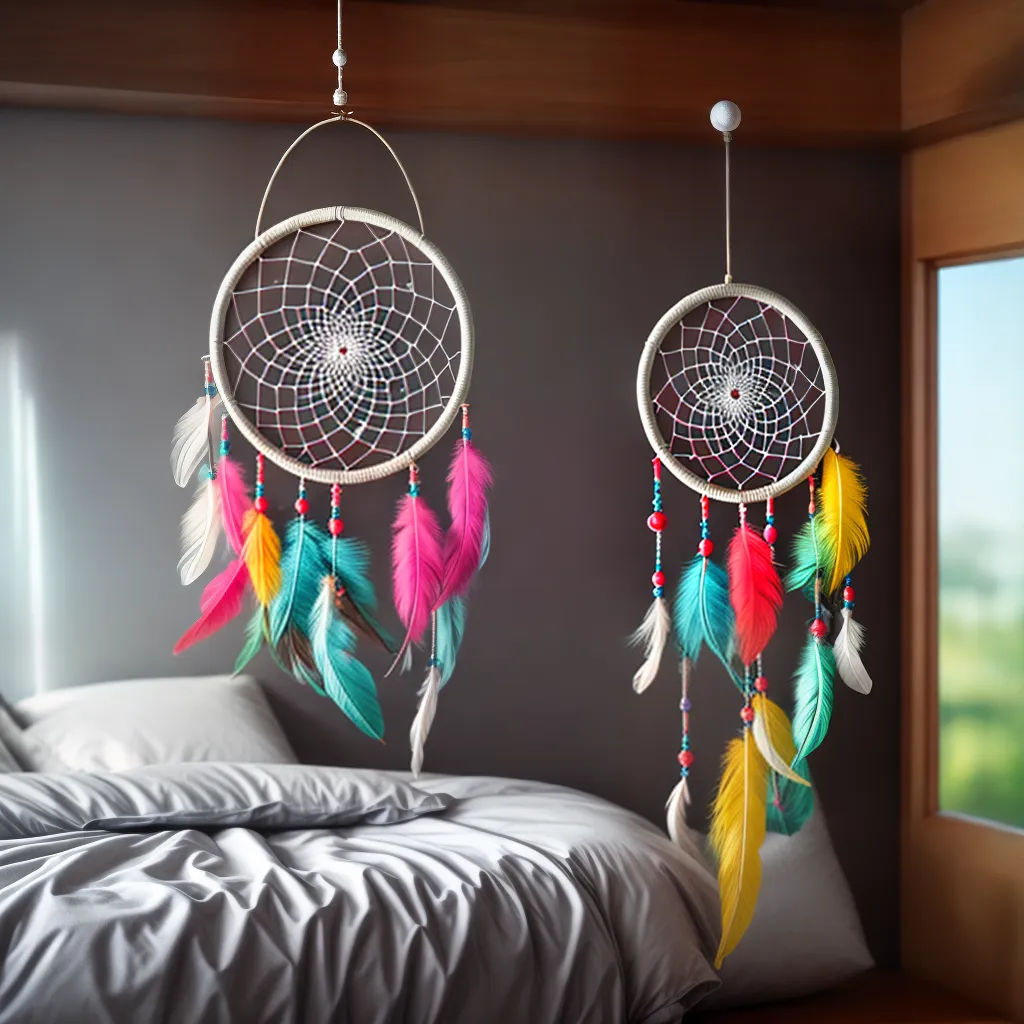 Ilustrando os Sonhos: Desvendando o significado das imagens noturnas 2 Fotos atrapa sonhos colorido 2