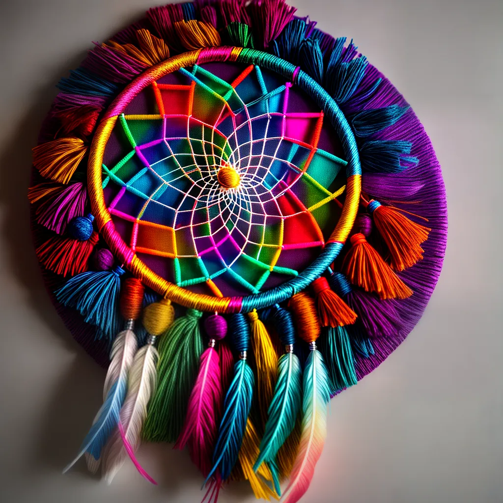 Fotos atrapa sonhos parede colorido