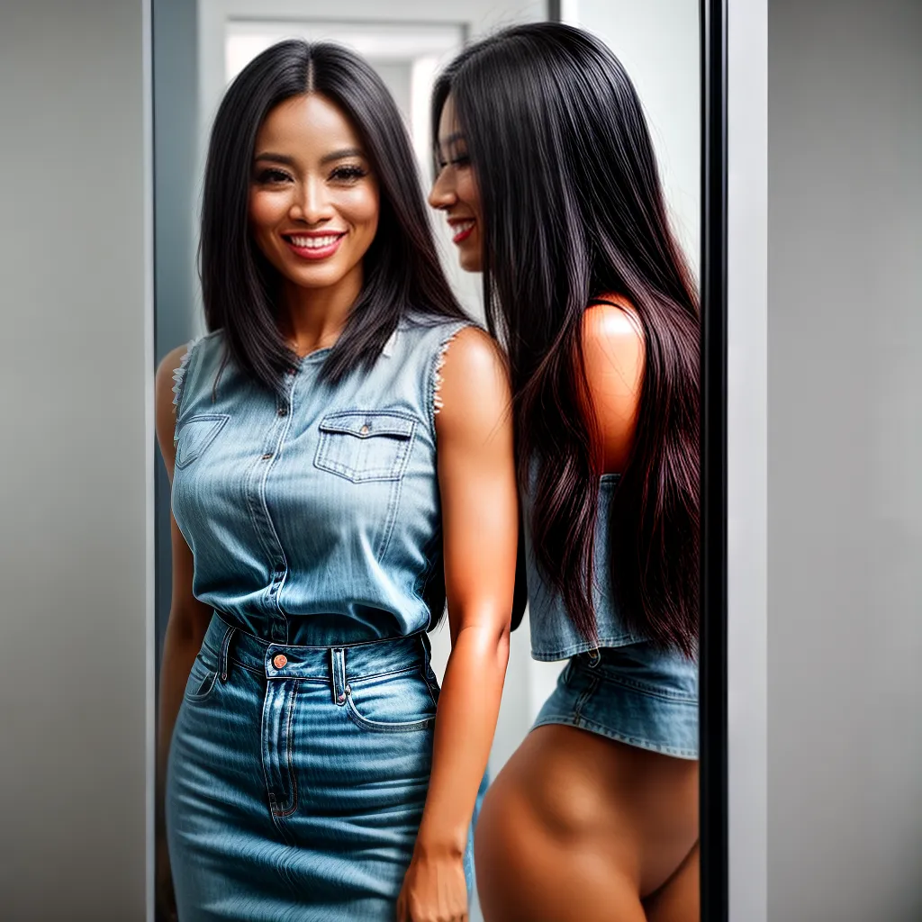 Fotos autoestima reflexo cabelo sorriso