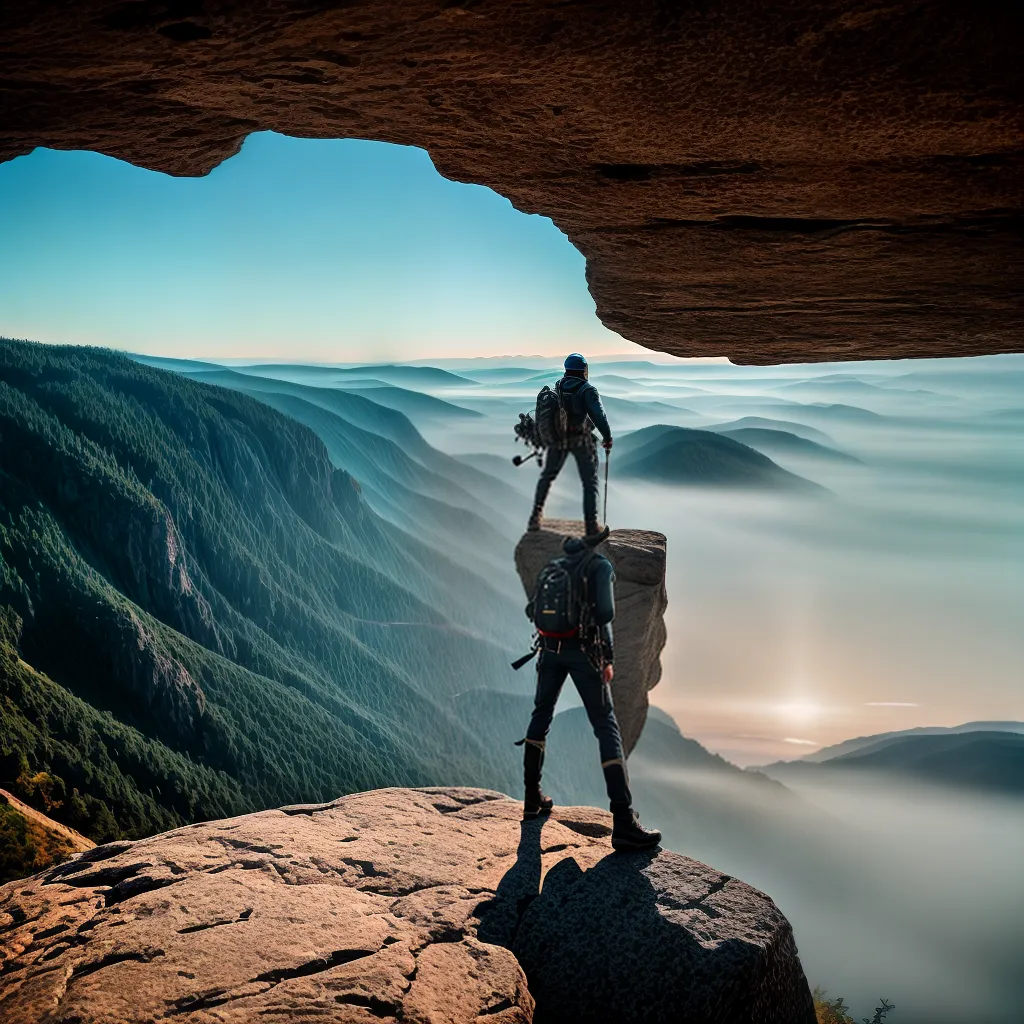 Fotos aventura abismo paisagem bracos liberdade