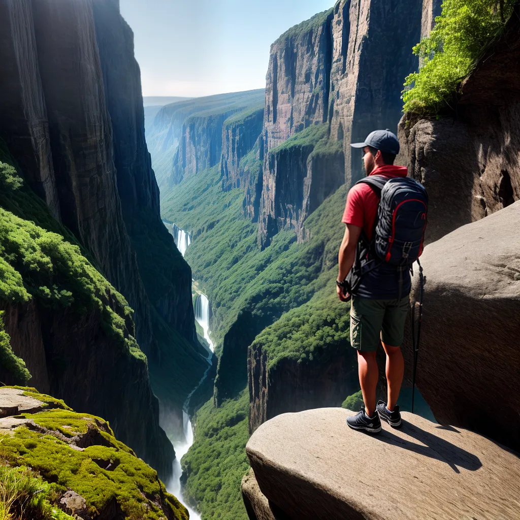 Administrar Sonhos para uma Vida de Condução em Trilhas e Cachoeiras 3 Fotos aventura cliff mochila rio queda