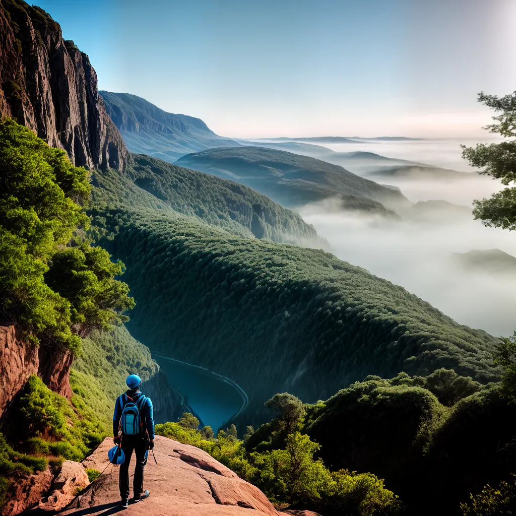 Problema Respiratório e Aventuras Radicais. 4 Fotos aventura mascara inalador cliff