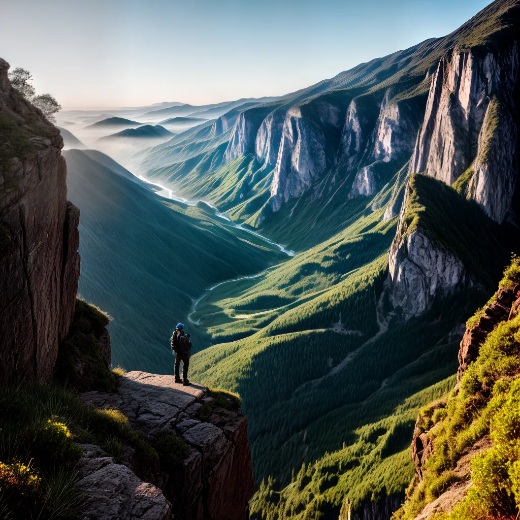Descubra o Significado de Sonhar com Aventuras Radicais. 2 Fotos aventura montanhas vista equipamento