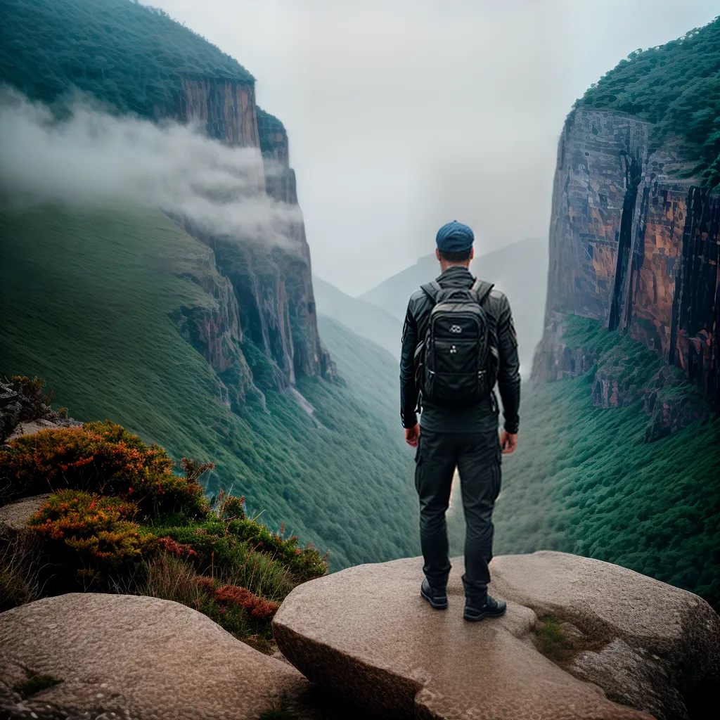 Desvendando o Significado de Sonhar com Viagens, Aventuras e Esportes Radicais 5 Fotos aventura paisagem mochila cliff