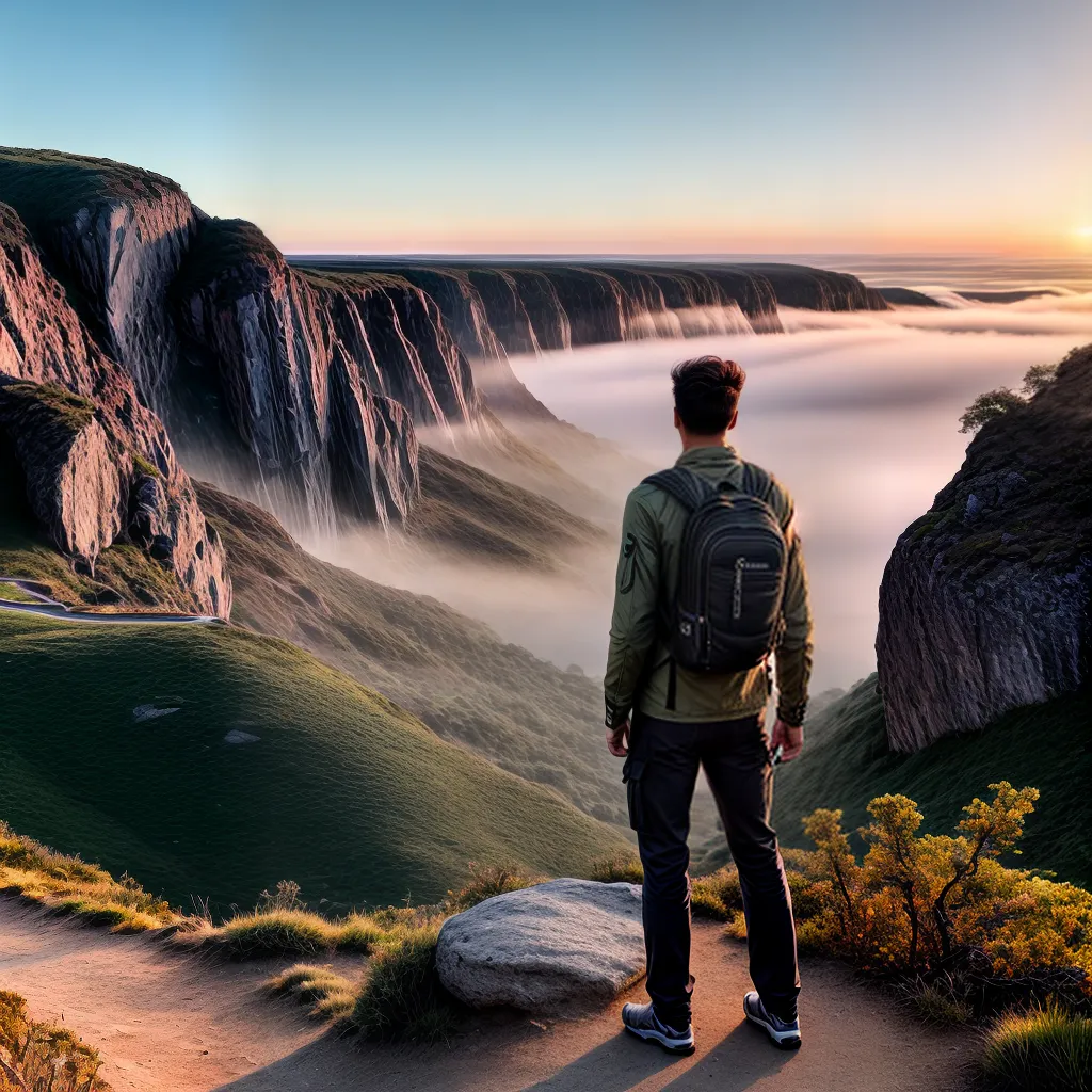 Experiências Únicas: Entenda o Significado de Sonhar com Viagem 5 Fotos aventura por do sol mochila map
